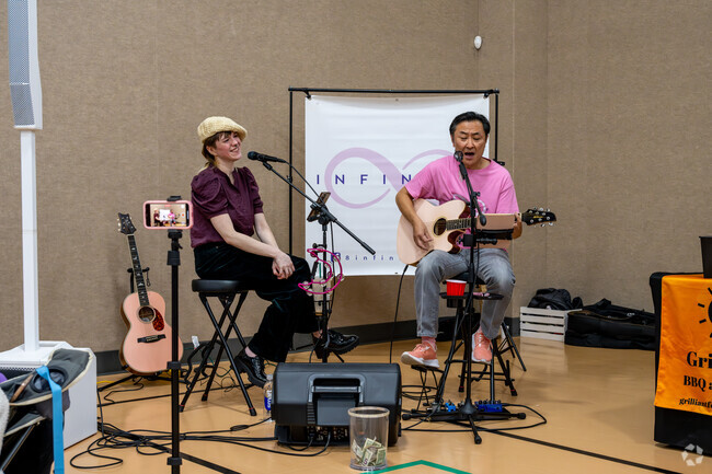 The Whitestown Winter Market features live entertainment.