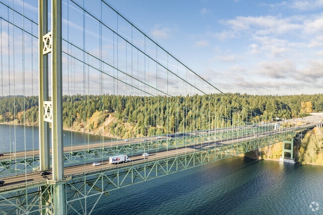 Residents take Route 16 on the Narrows Bridge for a short drive over to downtown Tacoma.