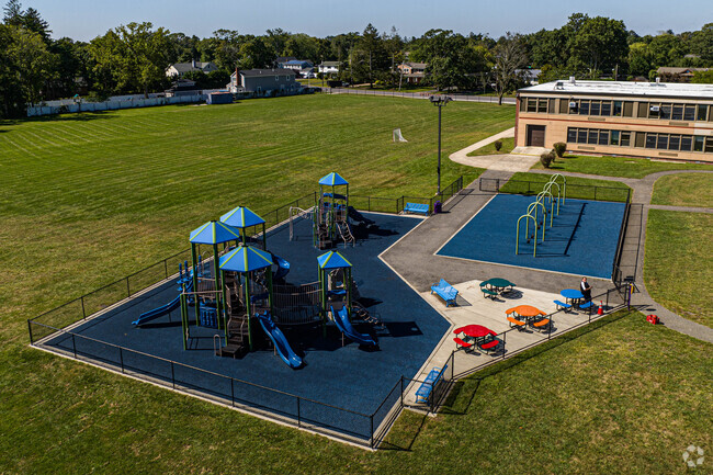 This is a colorful playground for your kids to enjoy.