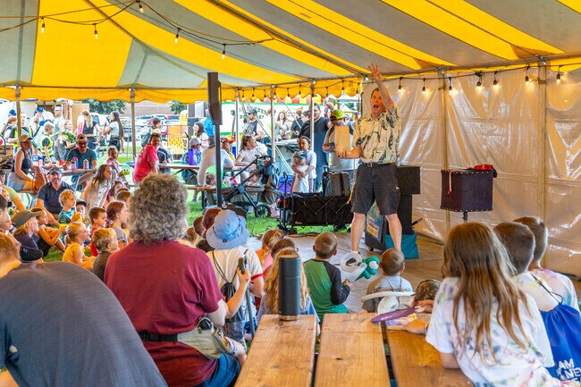 The Brian Richards Magic Show entertained a crowd of all ages.