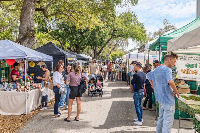Legion Park hosts a weekly farmer's market in Miami.