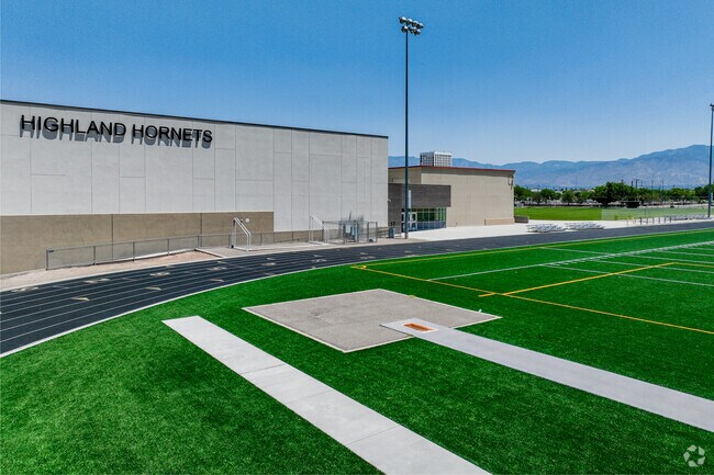 Highland High School is home of the Hornets in UNM South, NM.