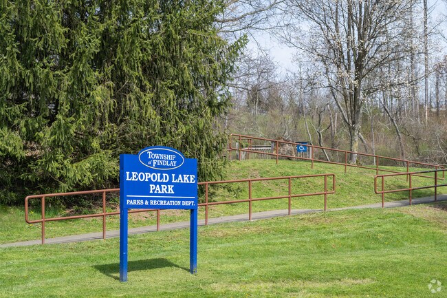 Leopold Lake Park has several amenities such as fishing, skate park, and deck hockey.