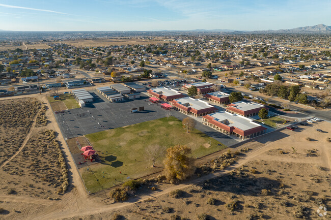 Sandia Elementary offers a sprawling campus when viewed from above.