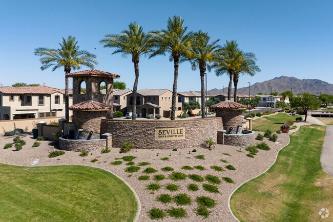 The Seville neighborhood is just a few miles away from the San Tan Mountains.