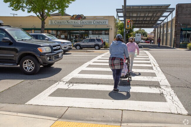 El Cerrito Natural Grocery is on San Pablo Ave and is in the middle of shopping for locals.