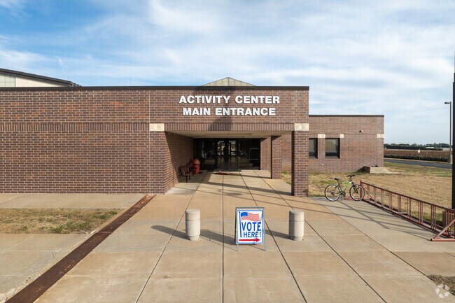 The Hoisington Activity Center serves as a polling station for the community.