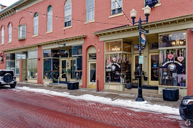 Geneva’s commercial heart lies along Exchange Street and Castle Street.