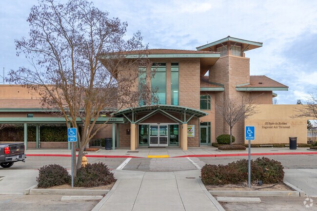 The general aviation Paso Robles Municipal Airport is used in part by the California Department of Forestry and Fire Protection, which loads planes with firefighting chemicals to control forest fires.