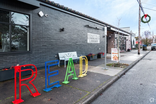 Located in the heart of the neighborhood, Ridgefield Community Library is a welcoming space for reading, studying, and community gatherings.