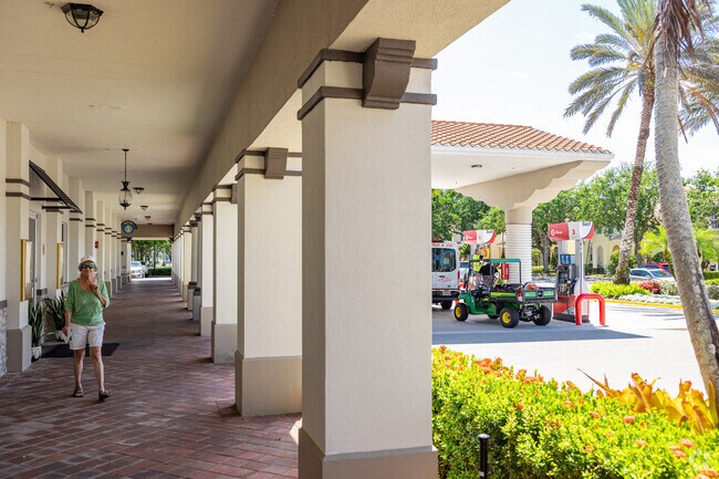 Island Walk features a post office, gas station, restaurants, and more.