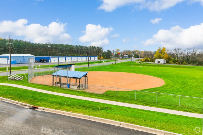 Saint Croix Middle School has it's very own private baseball field for sport athletes.