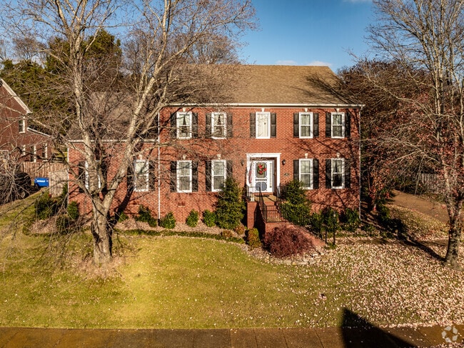 There are colonial homes in the Berrys Chapel neighborhood.