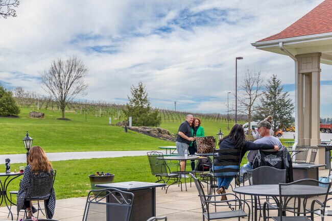 Enjoy locally made wines at Breinigsville's Clover Hill Winery.
