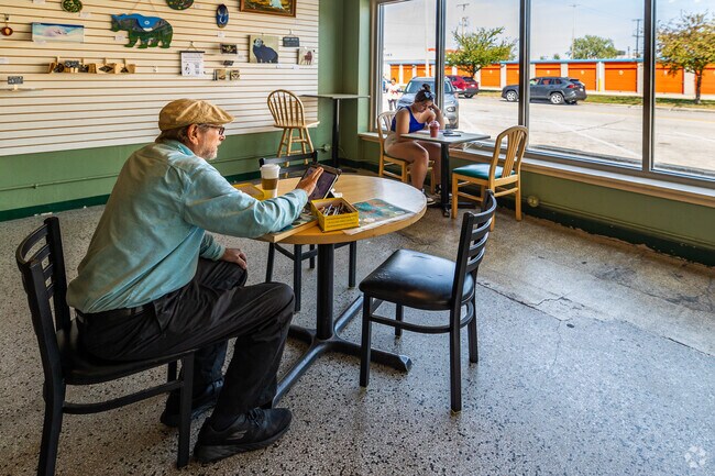 The attic is a great place to relax with a nice book and a warm cup of coffee.