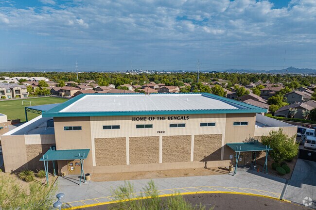 Front of Gymnasium, South Phoenix Prep and Arts Academy.