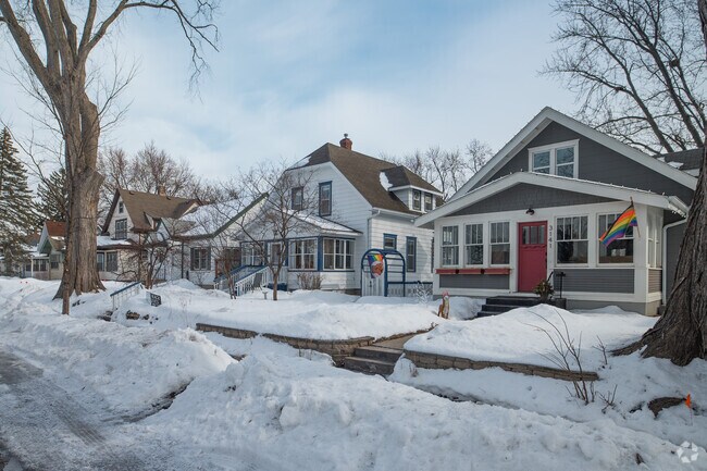 Craftsman bungalows in the Longfellow neighborhood in Minneapolis, Minnesota.