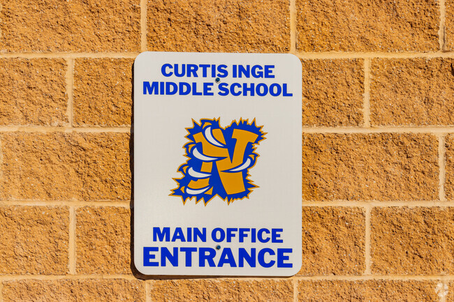 Here is the sign of Curtis Inge Middle School