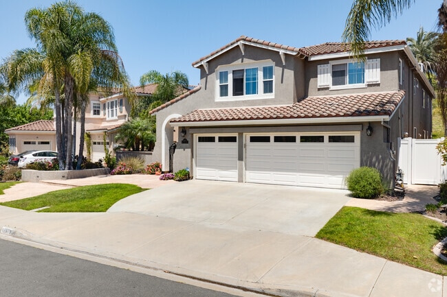 Larger two story homes are found in the hills of Sabre Springs.