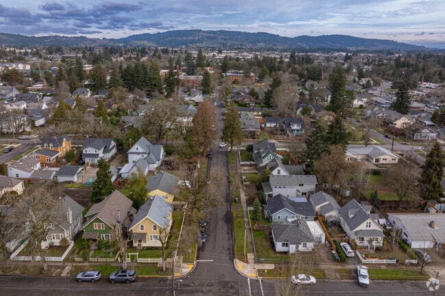 Newberg, a city of about 26,000, surrounding George Fox University.