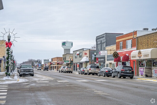 Downtown Melrose features a Main Street lined with local businesses and services.