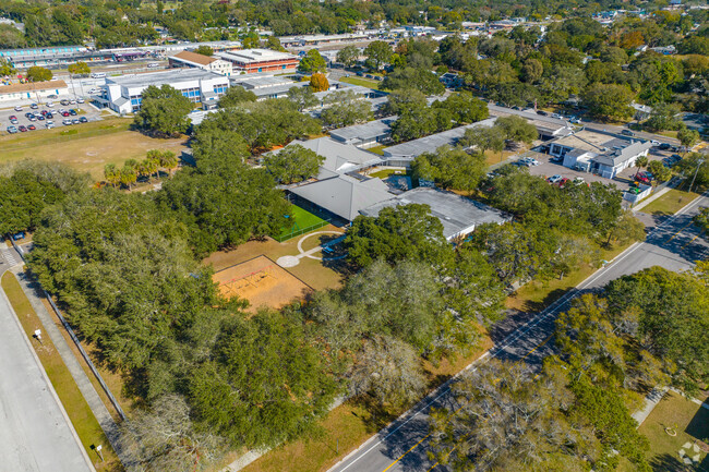Skycrest Elementary has a shaded perimeter.