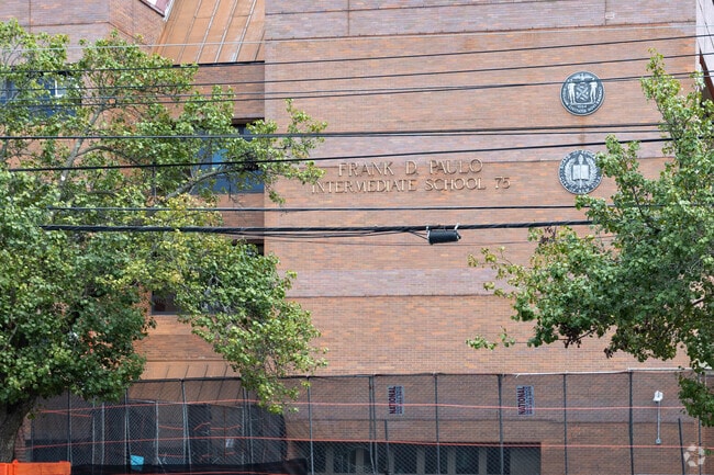 Approximately 1450 students attend classes at IS75 in Staten Island.