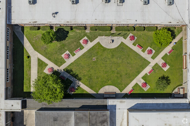 Outdoor spaces are abundant for Hibriten High School students to enjoy.