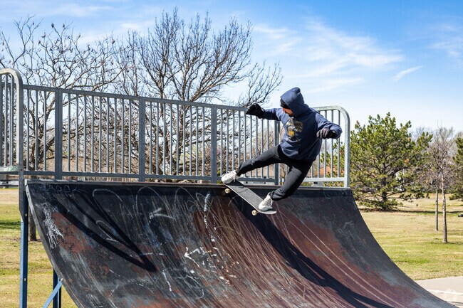 Practice your skating skills near New Day at Edgemoor Park.