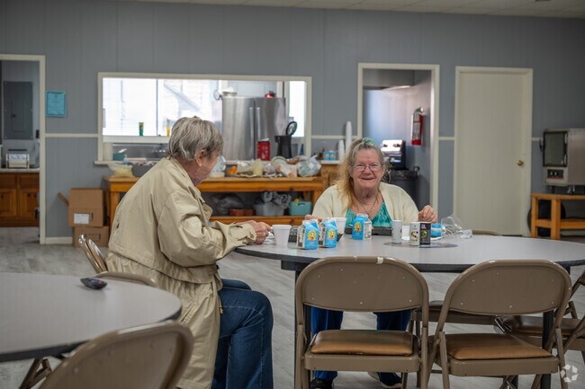 Ashville locals enjoy time together at the Senior Center.