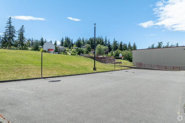 Fairhaven Middle School basketball court.