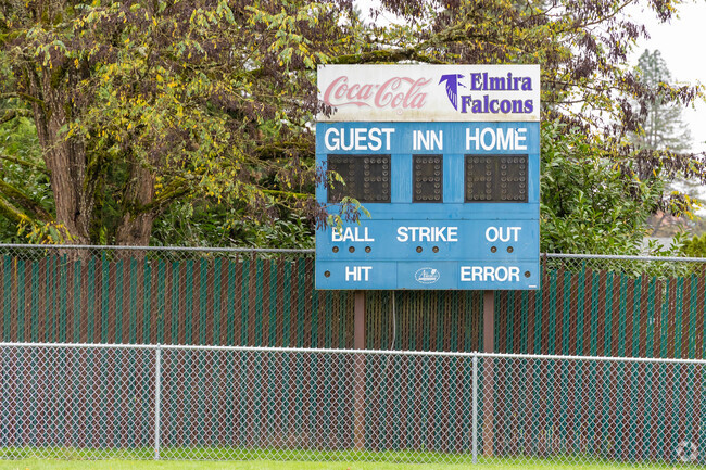 The sports facilities are dated at Elmira High School.