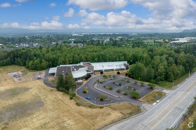 Woodland Elementary on NE Glisan St in Fairview serves students in the Reynolds School district.
