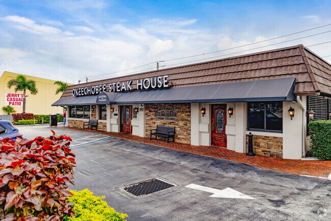 The Okeechobee steakhouse in Palm Beach Lakes is the oldest steakhouse in West Palm Beach.