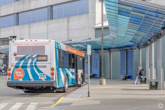 Bus stops are rare in Olympic View but downtown Bremerton has you covered.