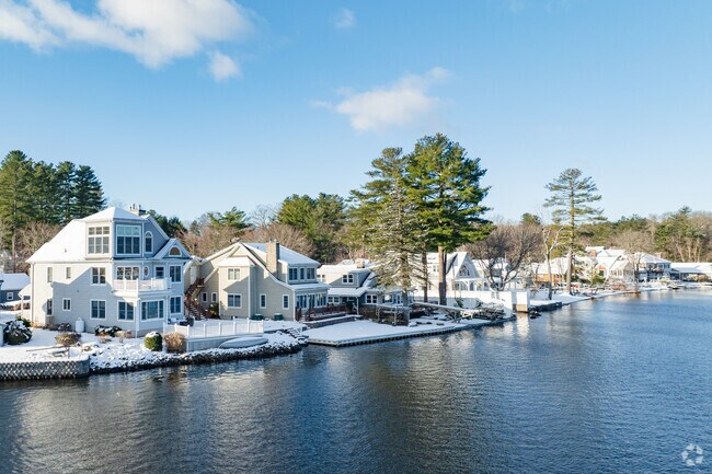 Many Crystal Lake homes that line up by the lake are mostly year round lived in.