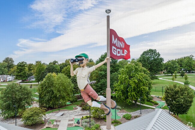 Galloway Park is home to Overlook Adventure Park popular for mini golf and water slides.