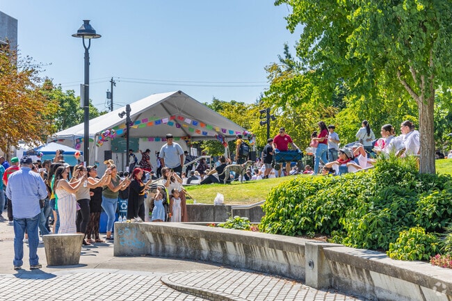 Families watch their kids perform every year in Downtown Burien for the PNW Folklorico Festival.