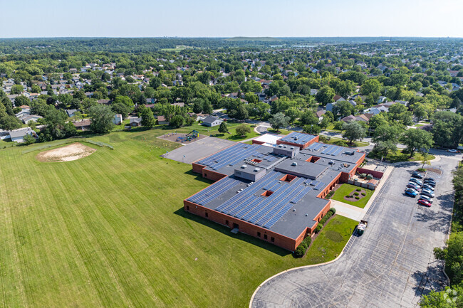 Jamie Mcgee Elementary School has a vast and open green space for students to enjoy.