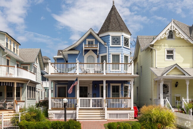 Victorian homes built in the late 1800's are now popular vacation rentals.
