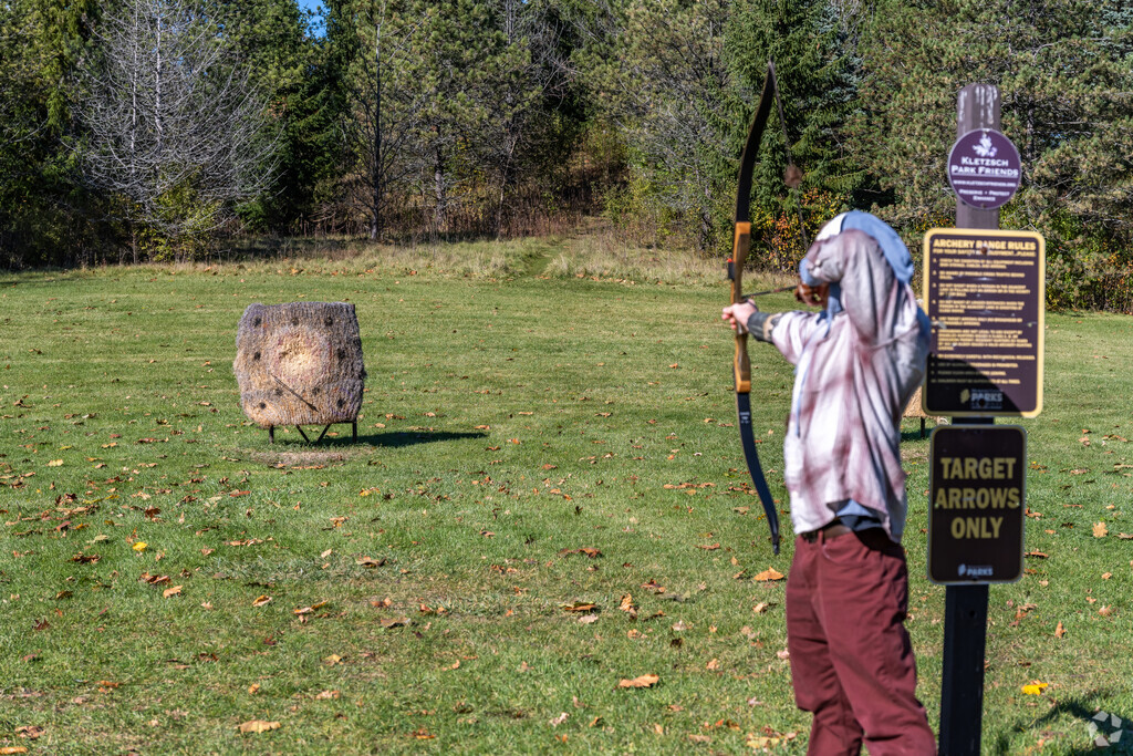 Residents can enjoy the archery range at Kletzsch Park near Nicolet.