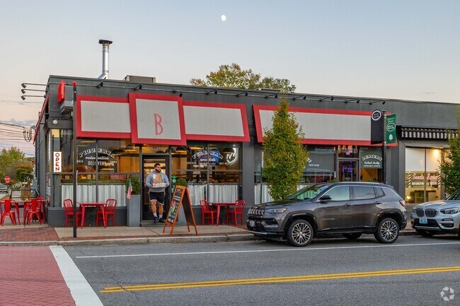 Grab take-out or dine in at Bettola, an Italian restaurant on Rolfe Squre in Auburn.
