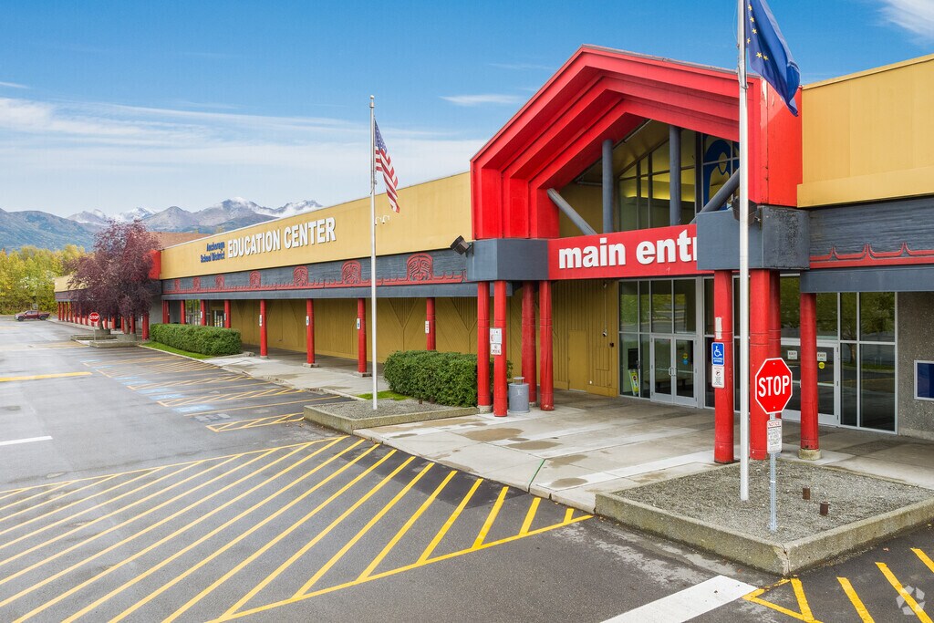 A view of Highland Tech High Charter School in Anchorage.