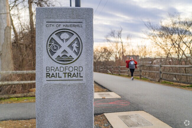 The Bradford Rail Trail is a key part of the community adding a walkable path for the residents to enjoy.