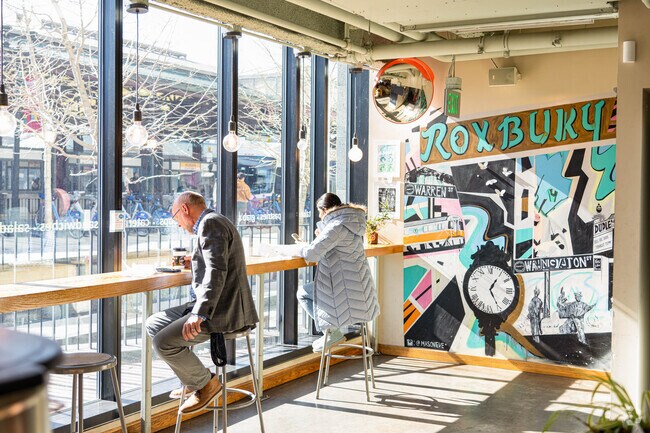 Enjoy small bites and coffee at Dudley Cafe in the Lower Roxbury neighborhood.