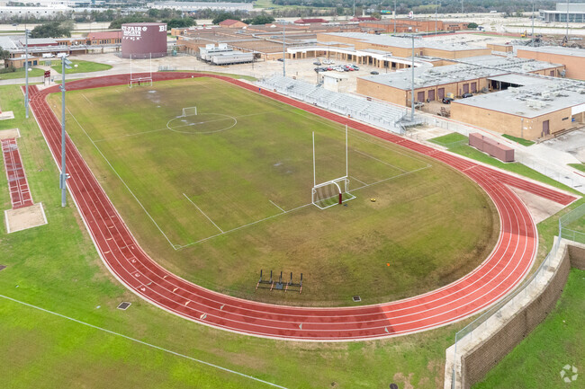 Witness the excitement of football games at Arnold Middle School's vibrant school turf.