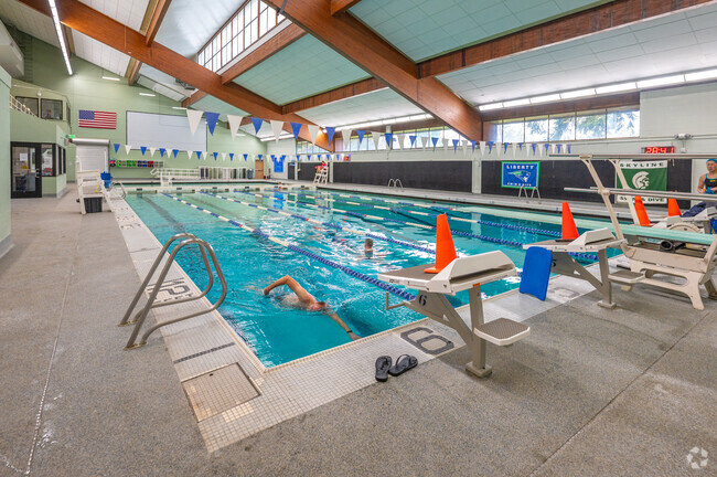 Swim some laps at the Issaquah Public Pool in Squak Mountain.