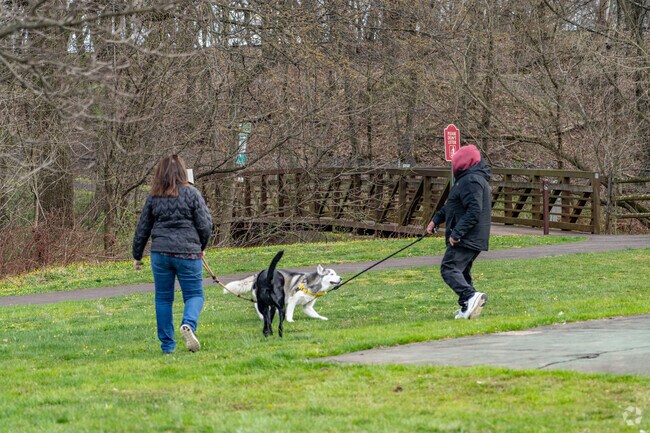 Residents in Somerville love using the walking trails in Michael Lepp Park.
