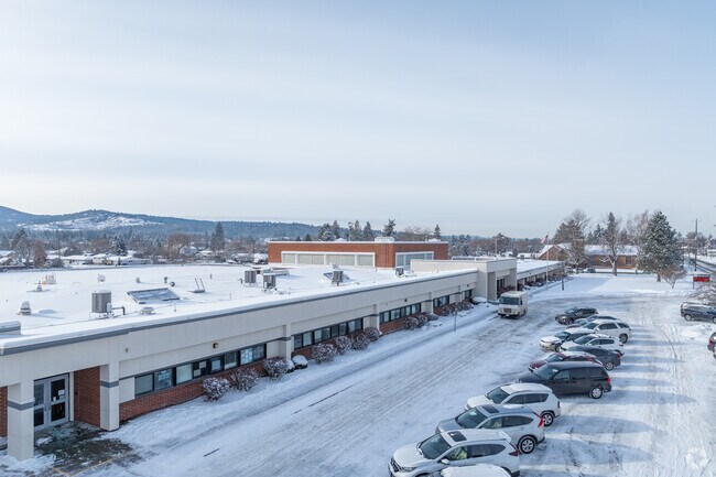 Broadway Elementary has a small parking lot in front for visitors and staff.