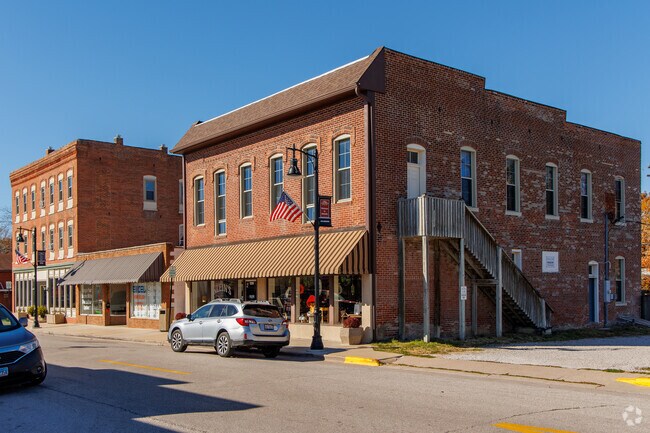 Along Central St, historic buildings harken back to Bethalto's roots.